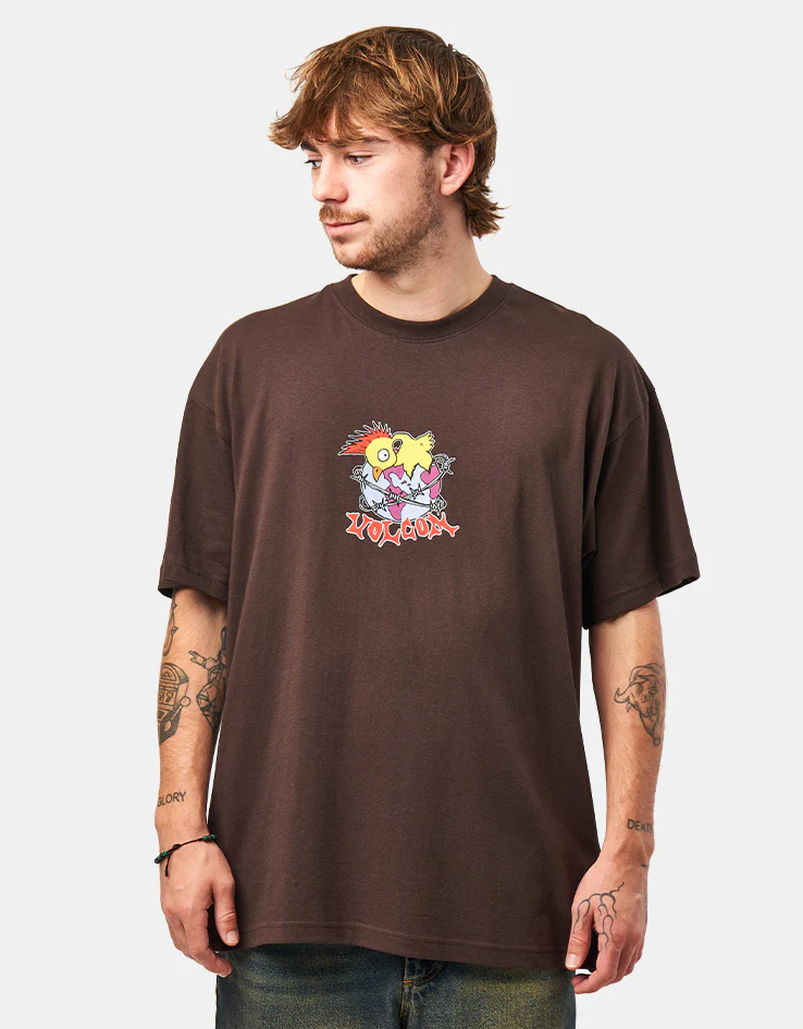 Volcom New Born Loose T-Shirt - Cacao - Image 2