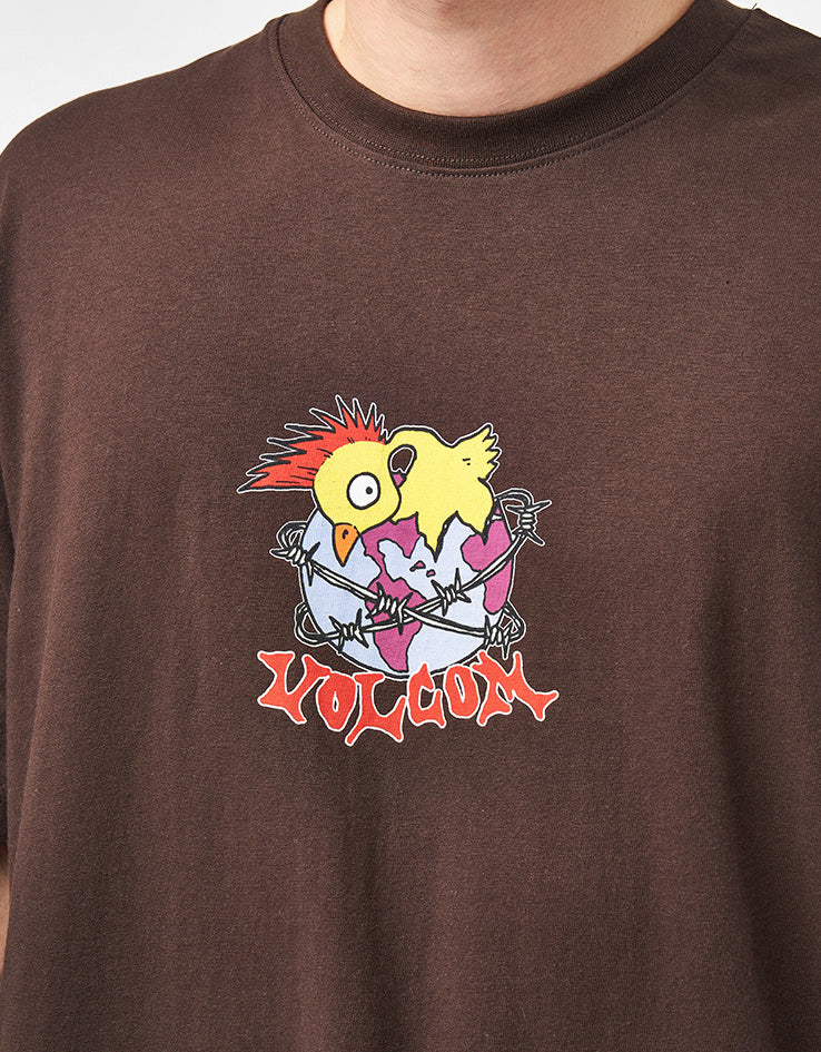 Volcom New Born Loose T-Shirt - Cacao - Image 4