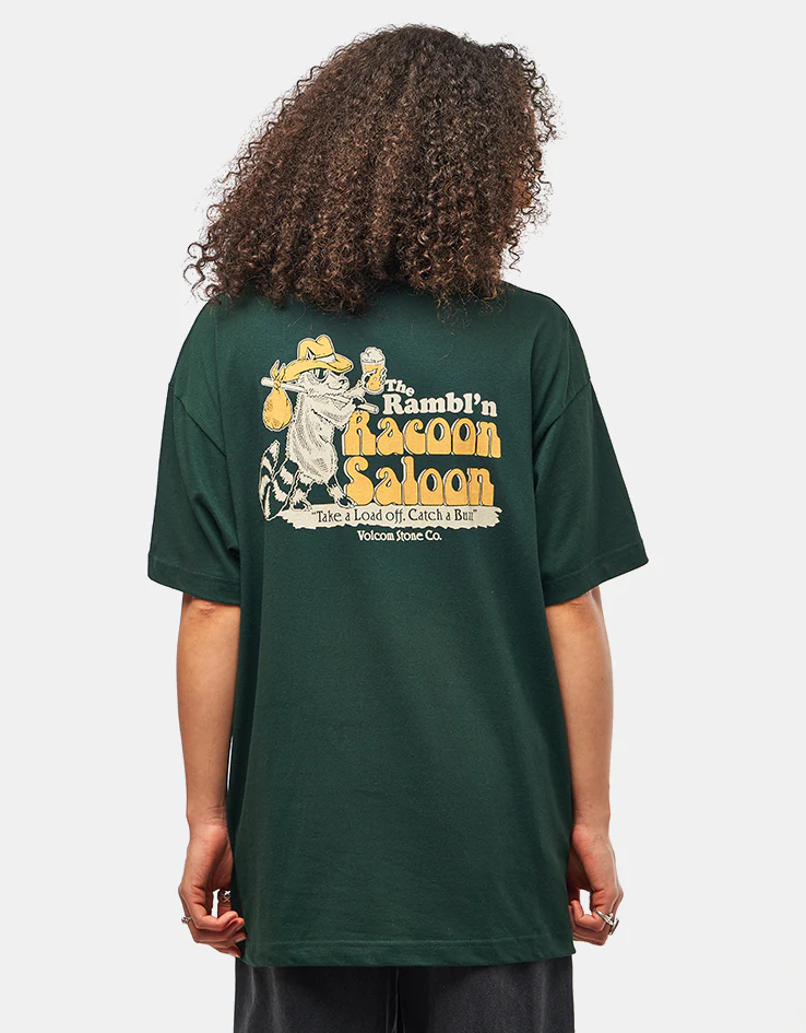 Volcom Racoon Loose T-Shirt - Scarab - Image 6