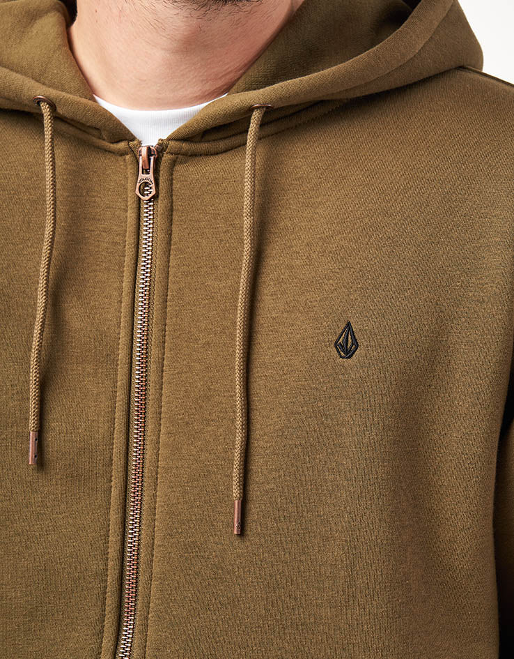 Volcom Single Stone Zip Hoodie - Sage Leaf - Image 3