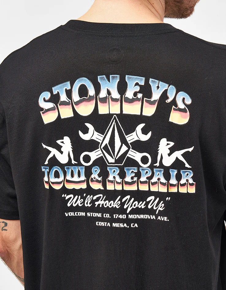 Volcom Stoneys T-Shirt - Black - Image 3