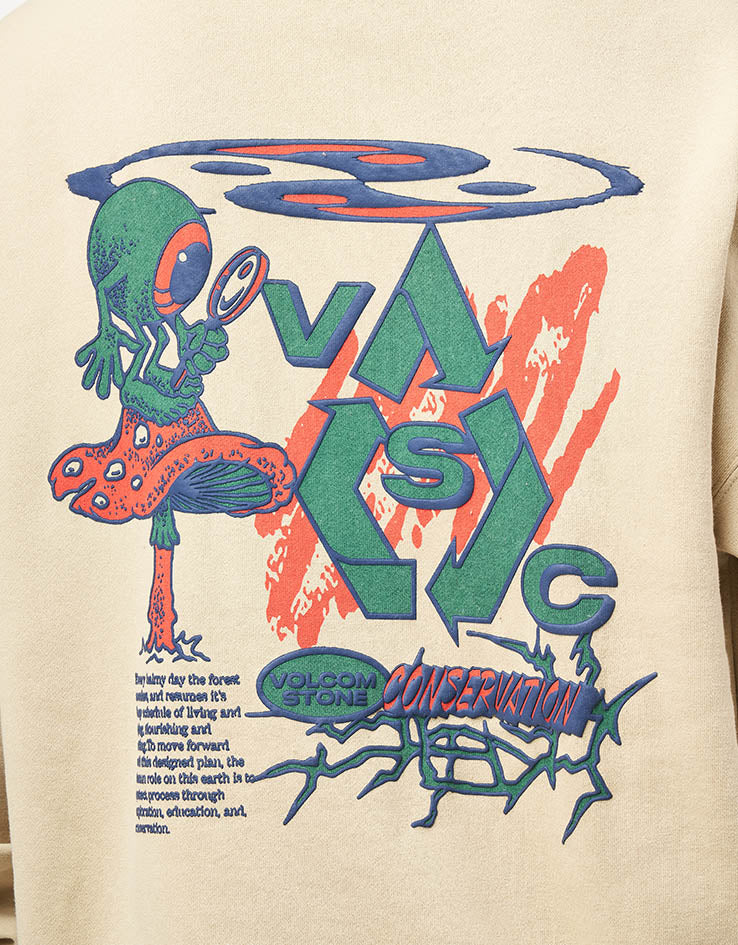 Volcom Tripper Pullover Hoodie - Light Beige - Image 3