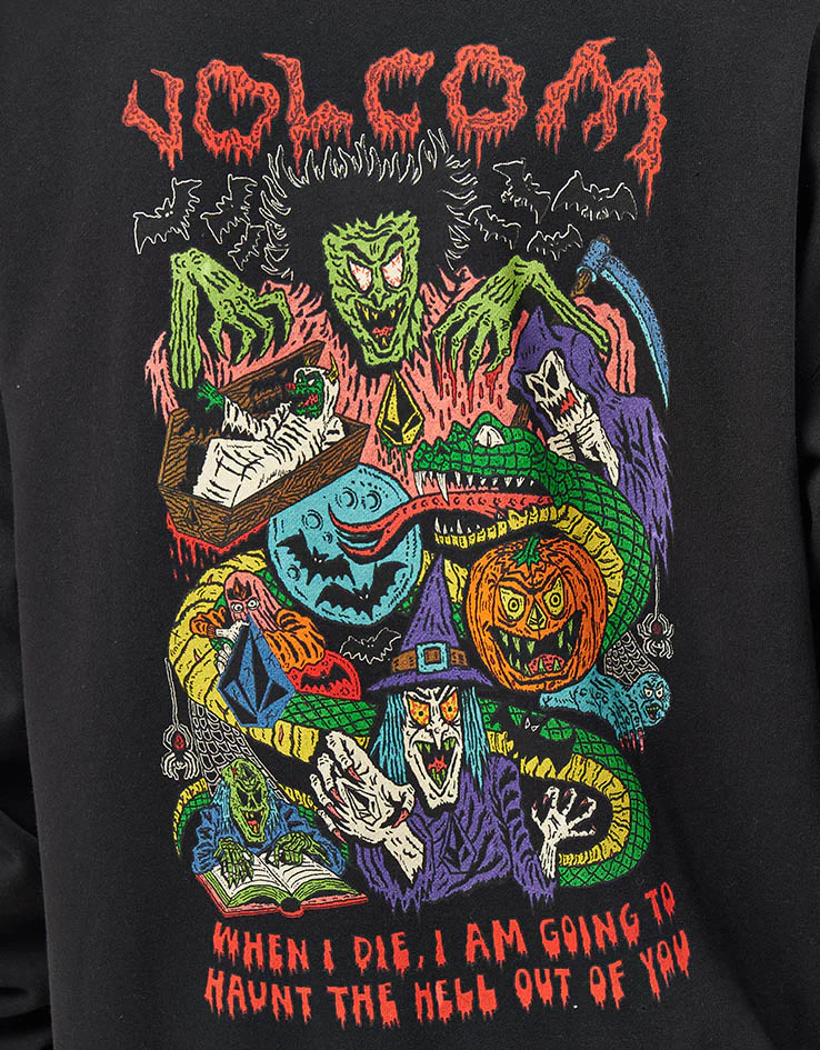 Volcom x JJ Villard Pullover Hoodie - Black - Image 3
