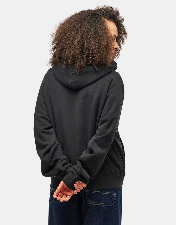 Welcome Grapple Cropped Pigment-Dyed Zip Hoodie - Black (Metal Studs) - Image 10