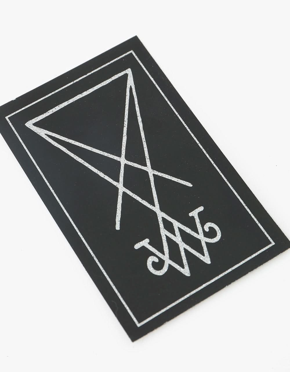 Welcome Symbol 4.5" Glitter Foil Sticker - Image 2