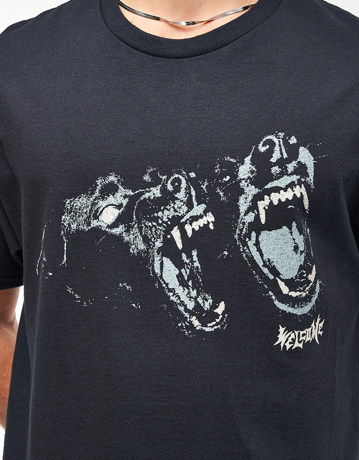 Welcome Woof T-Shirt - Black - Image 3
