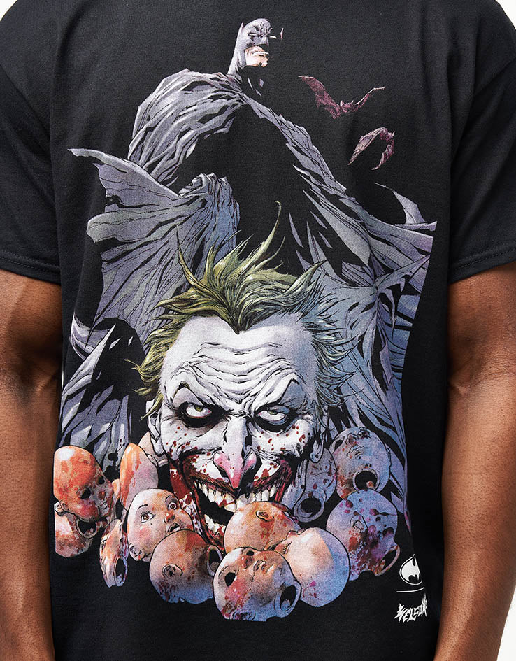 Welcome x Batman Heads Up T-Shirt - Black - Image 3