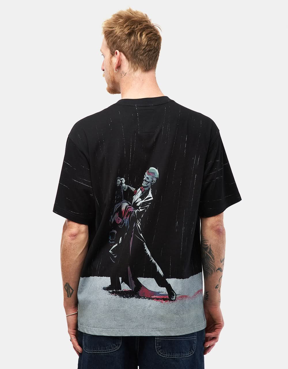 Welcome x Batman Rain Dance All-Over Print T-Shirt - Black - Image 2