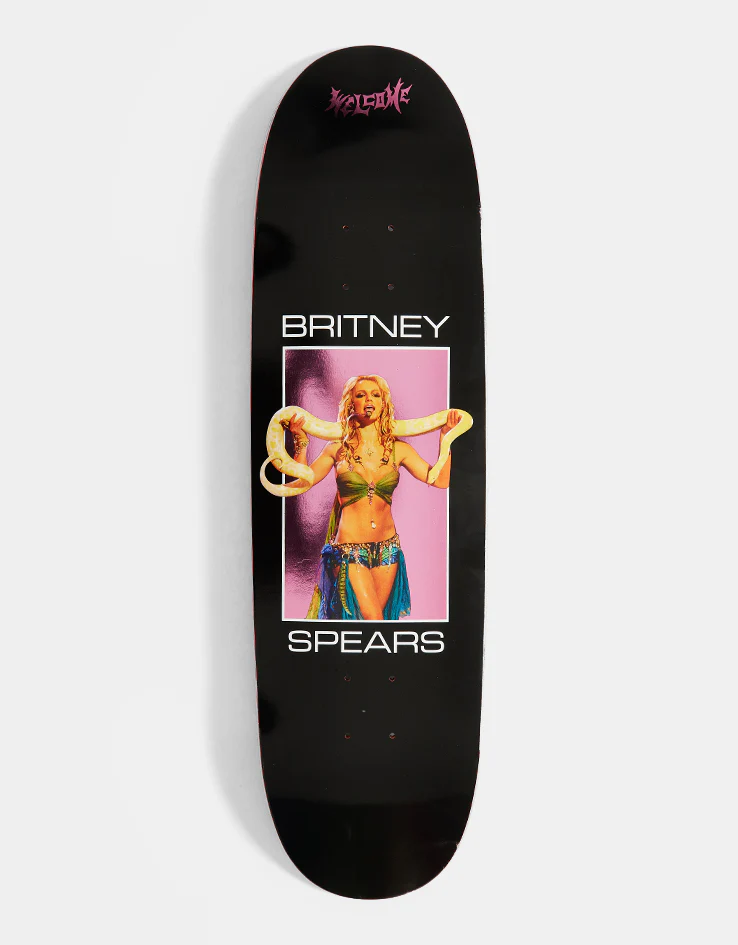 Welcome x Britney Spears Snake on Son of Boline Skateboard Deck - 8.8"