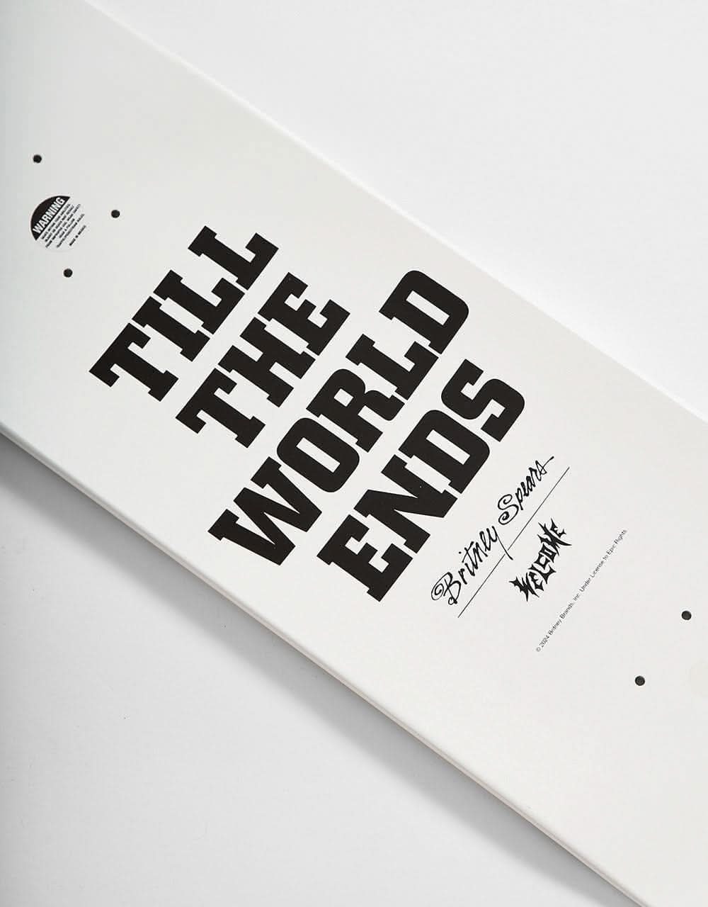 Welcome x Britney Spears Till The World Ends Skateboard Deck - 8.75" - Image 5