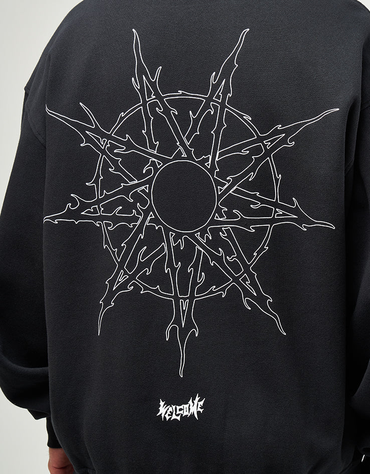 Welcome x Slipknot Nonagram Zip Hoodie - Black - Image 3