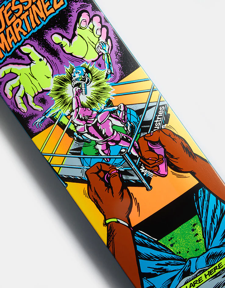 World Industries Martinez Rock'em Sock'em Skateboard Deck - 8.5" - Image 2