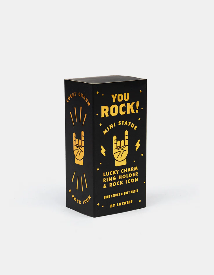 You Rock Good Luck Charm - Gold - Image 2