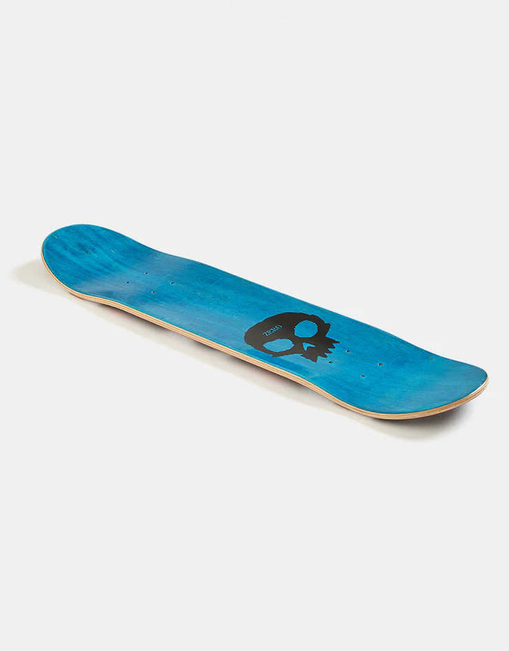 Zero 3 Skulls w/Blood Skateboard Deck - Black/White/Red - Image 2