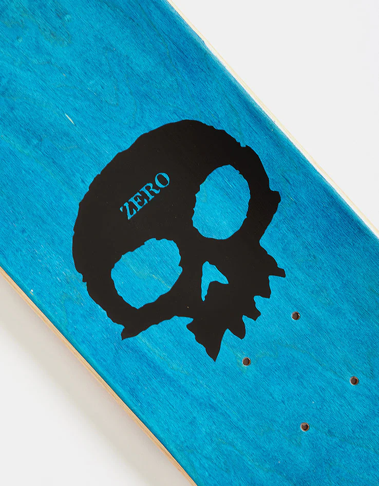 Zero 3 Skulls w/Blood Skateboard Deck - Black/White/Red - Image 4