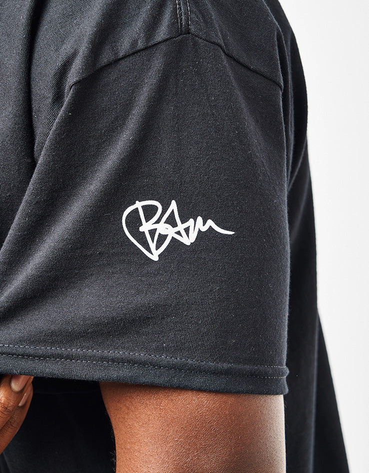 Zero Bam Snake-A-Gram T-Shirt - Black/White - Image 4