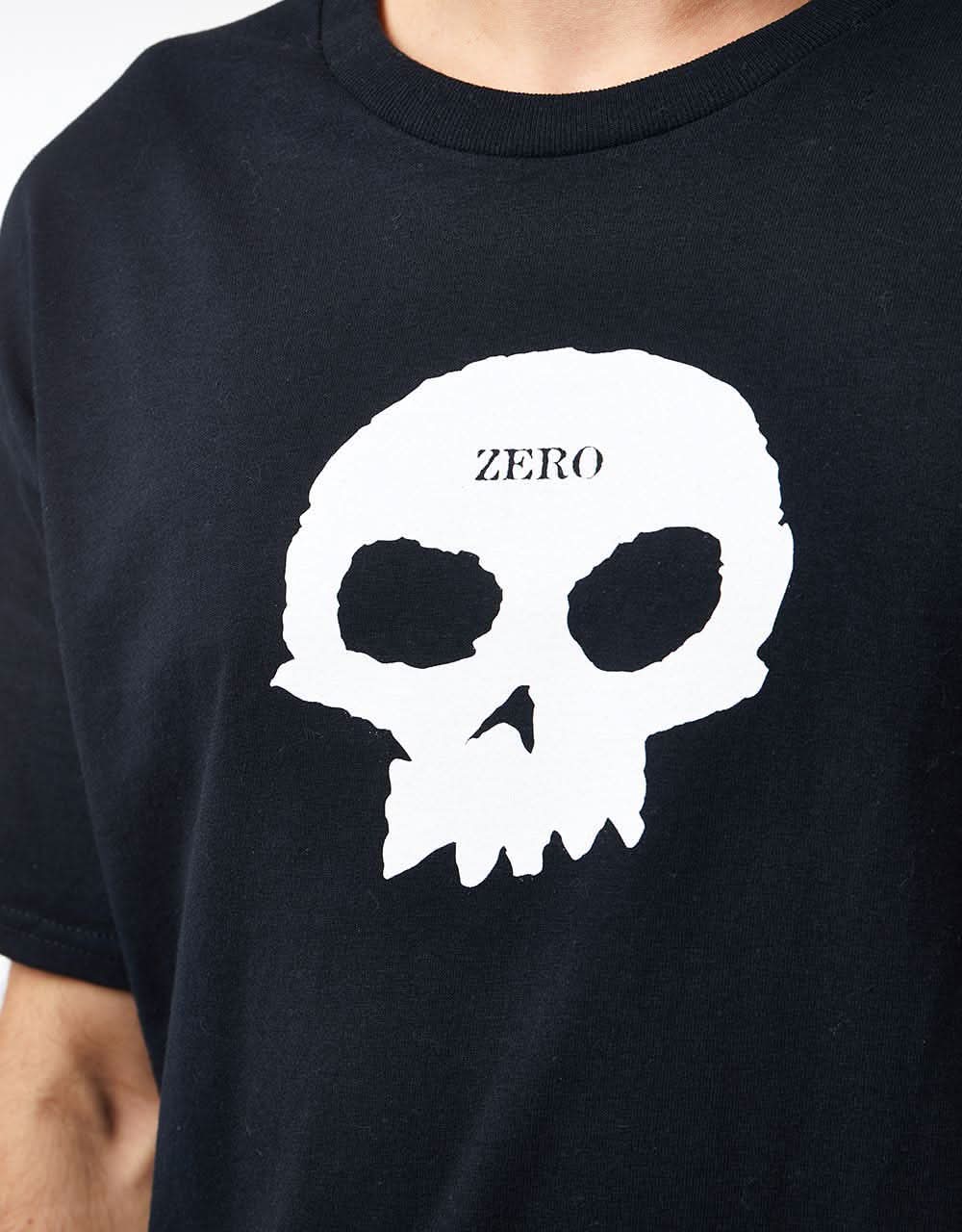 Zero Single Skull T-Shirt - Black/White - Image 2