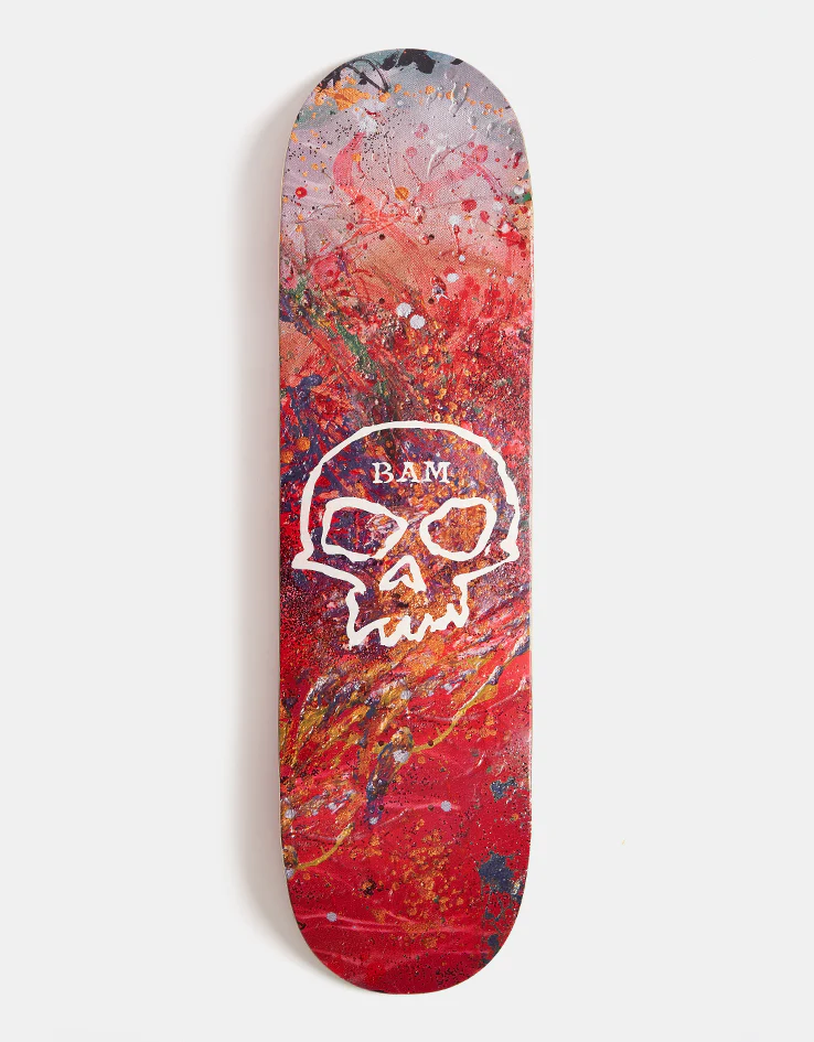 Zero x Bam Margera Single Skull Skateboard Deck - 8.25"